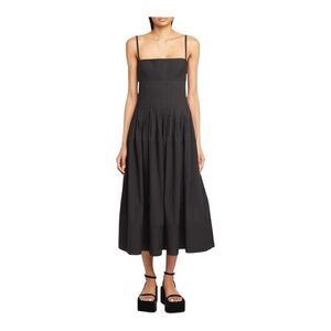 PROENZA Schouler Black Sleeveless Corset Midi Dress Size 8 MSRP $1190 current!!!